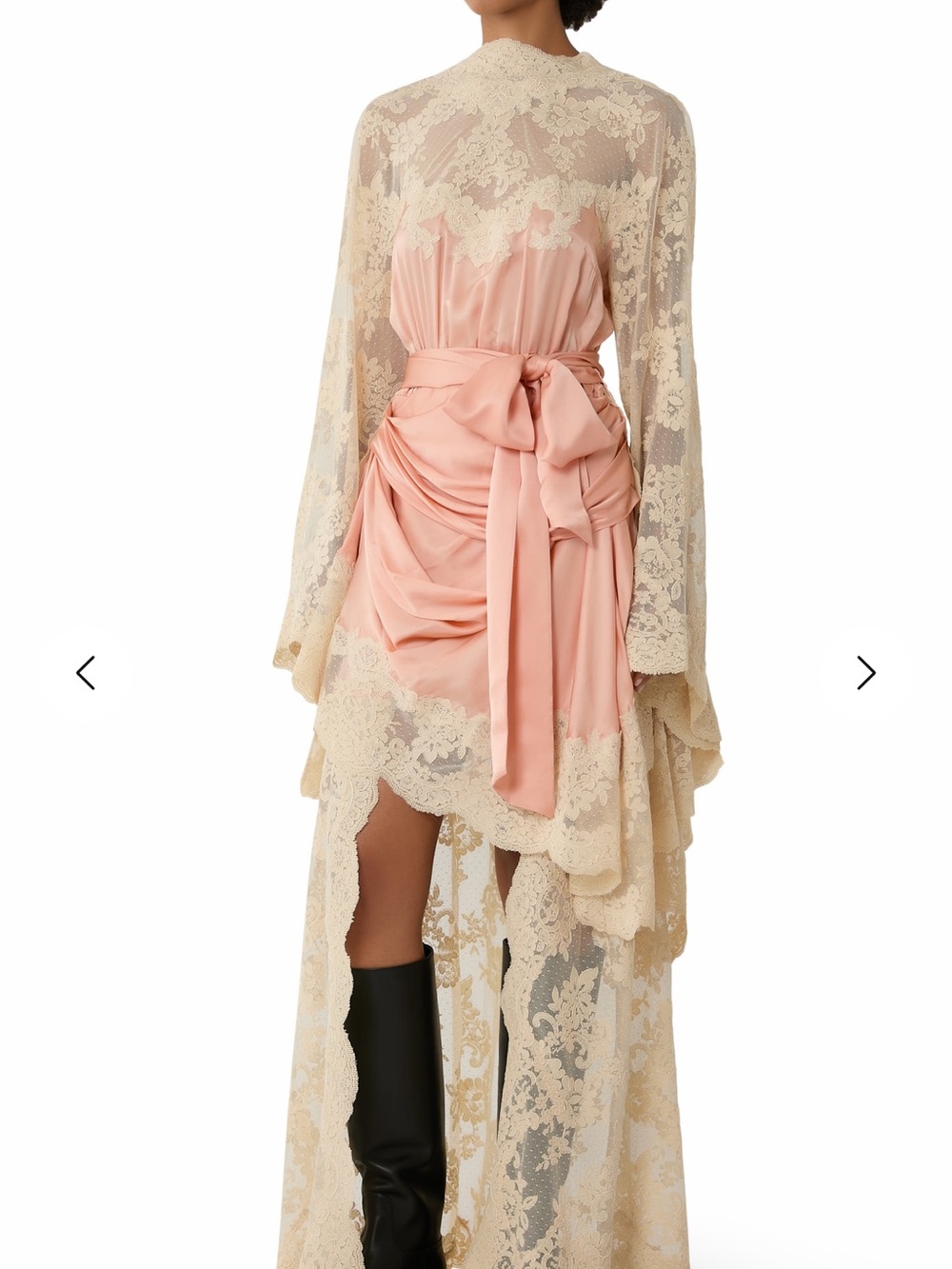 Zimmermann Hypnotic Drape Lace & Satin Dress - Picture 5 of 10